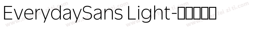 EverydaySans Light字体转换
